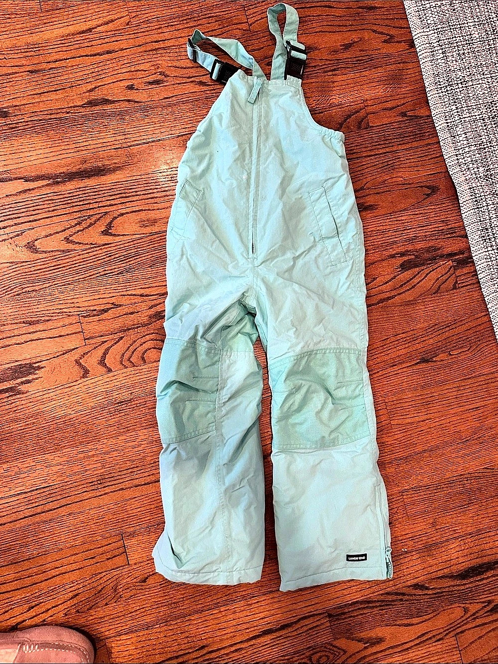 Lands' End Kids Squall Waterproof Insulated Iron Knee Snow Bibs Snow Bib